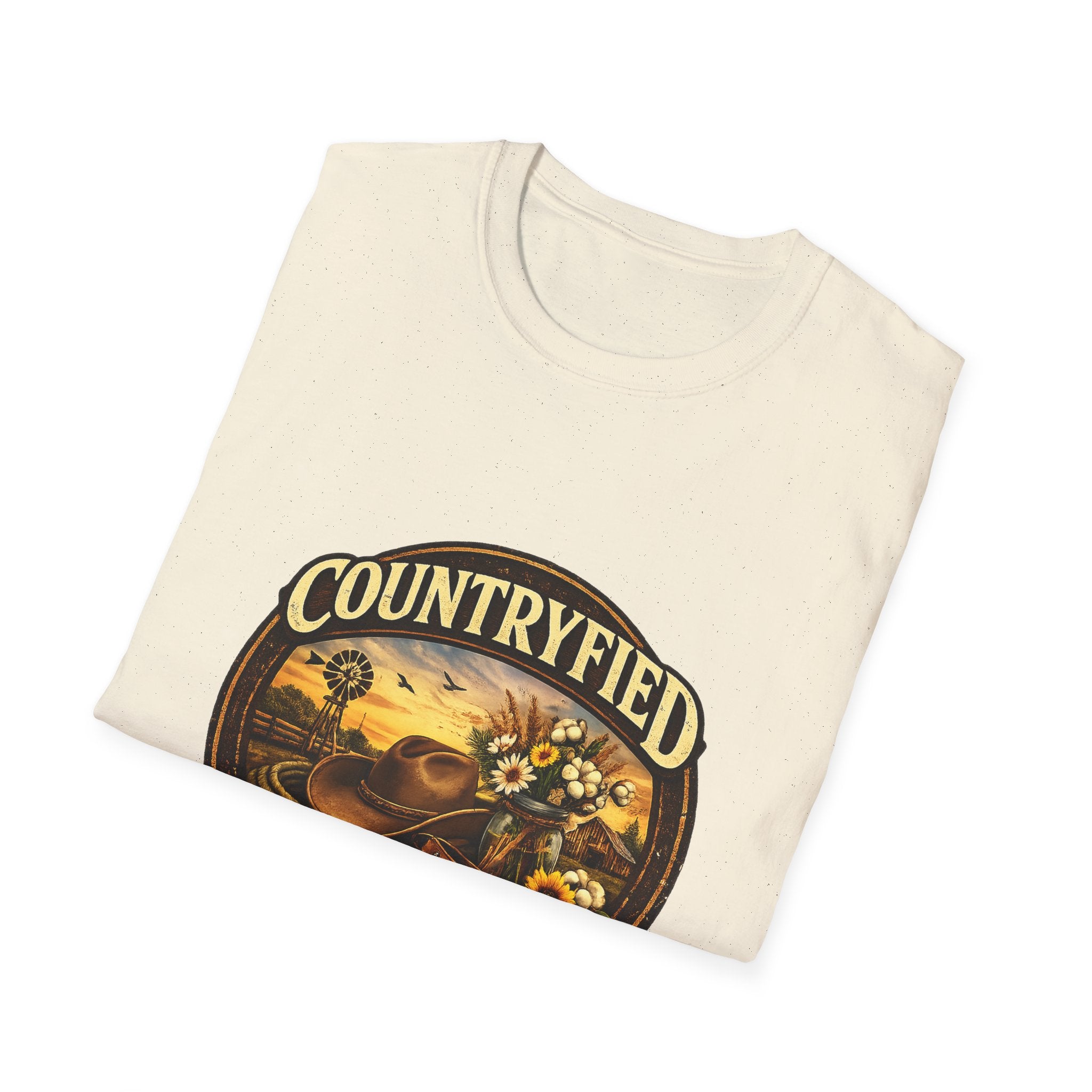Countryfied T-Shirt — Vintage Sunflower Farm Design