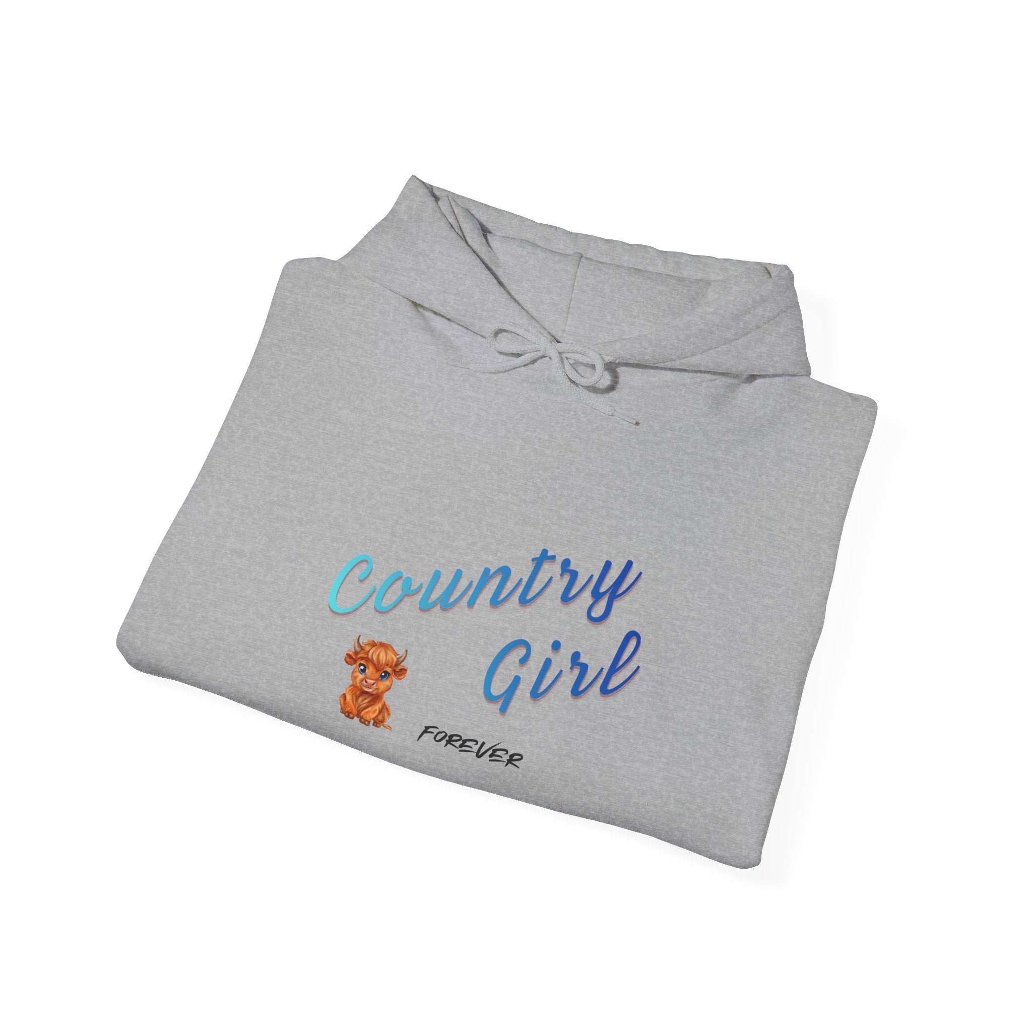 Country Girl Hoodie – Cute Teddy Graphic Pullover for Women & Teens