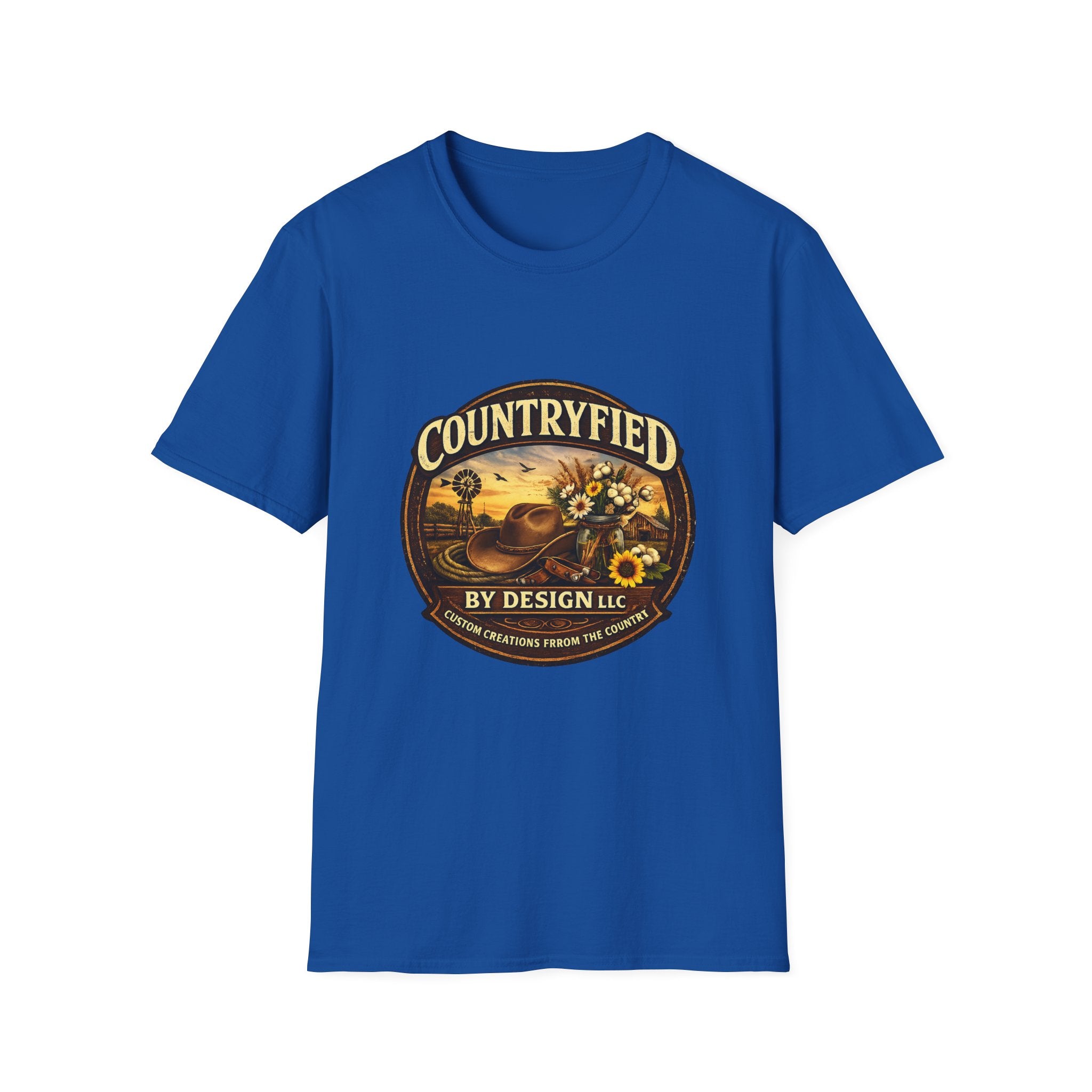 Countryfied T-Shirt — Vintage Sunflower Farm Design