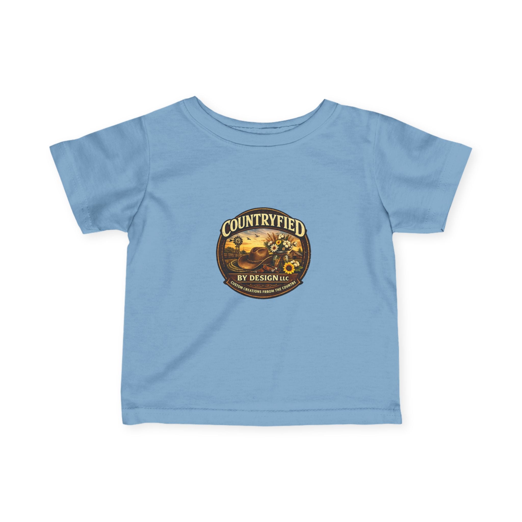 Infant Tee - "Countryfied" Vintage Farm Logo Baby Shirt