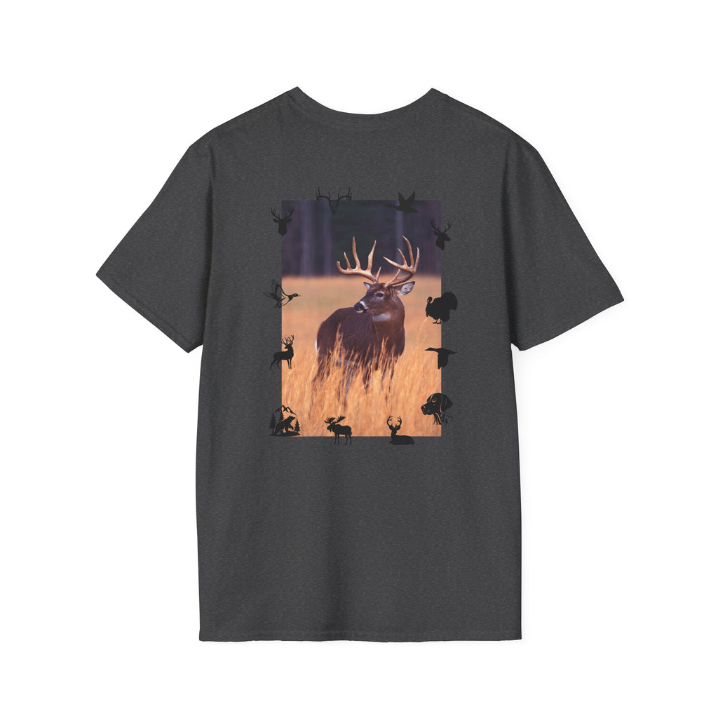 Elk Buck Antlers Graphic T-Shirt — Wildlife Hunting Nature Tee