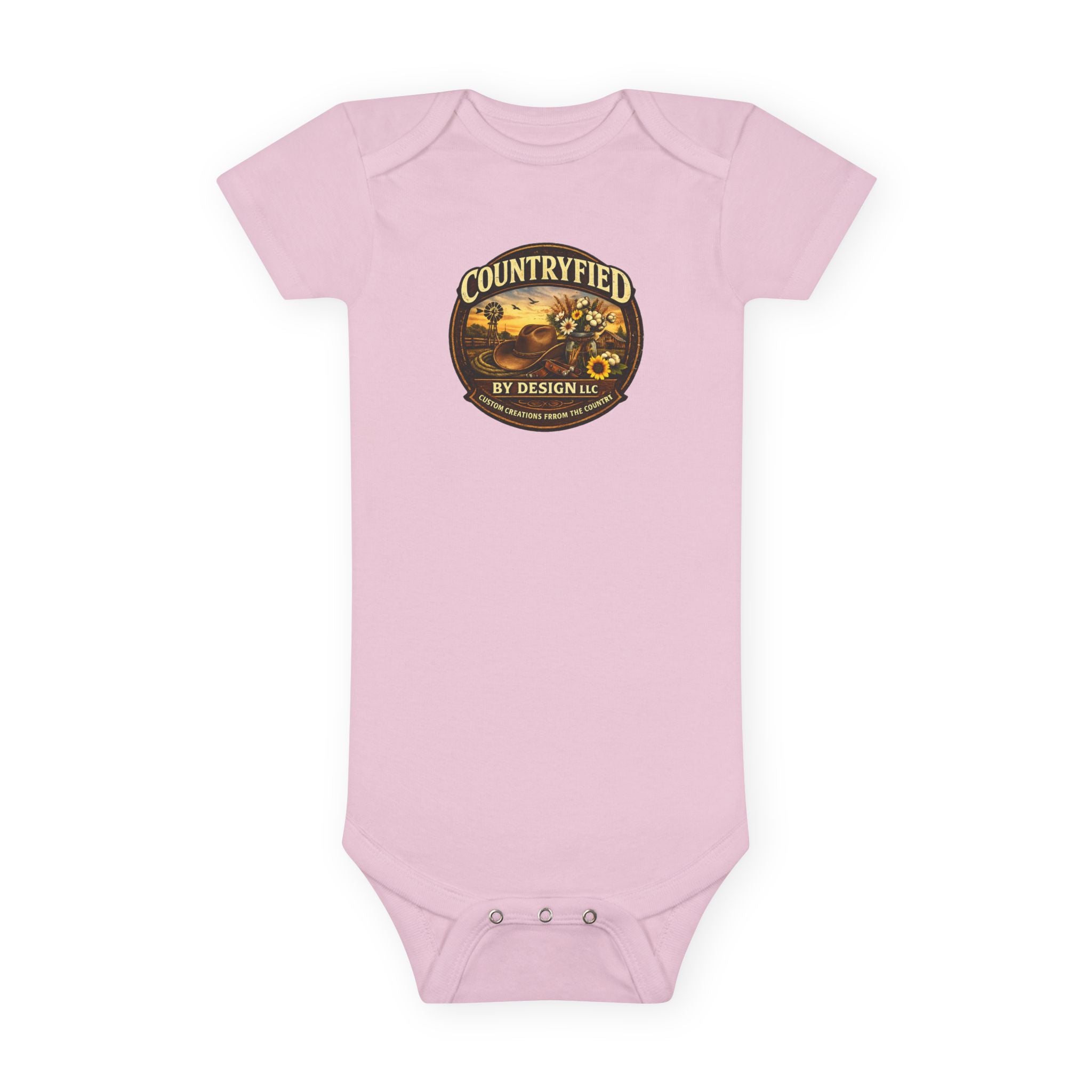 Countryfied Baby Onesie – Vintage  Farm Infant Bodysuit