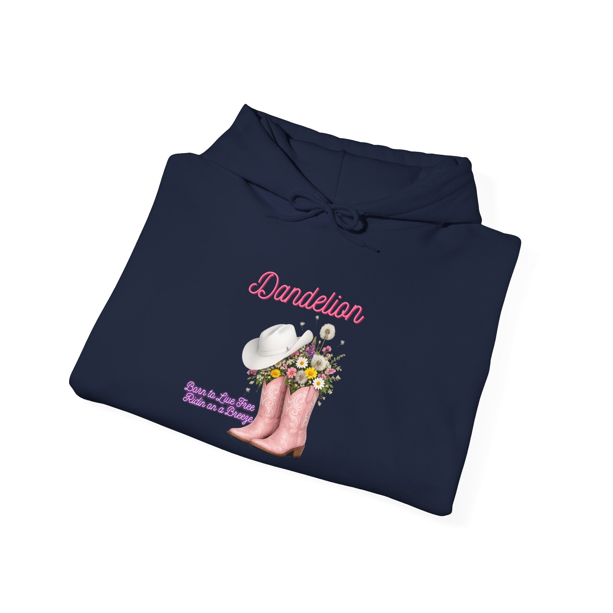 Dancer Cowboy Boots Hoodie — Pink Boots with Flowers 'Dancer' Sweatshirt