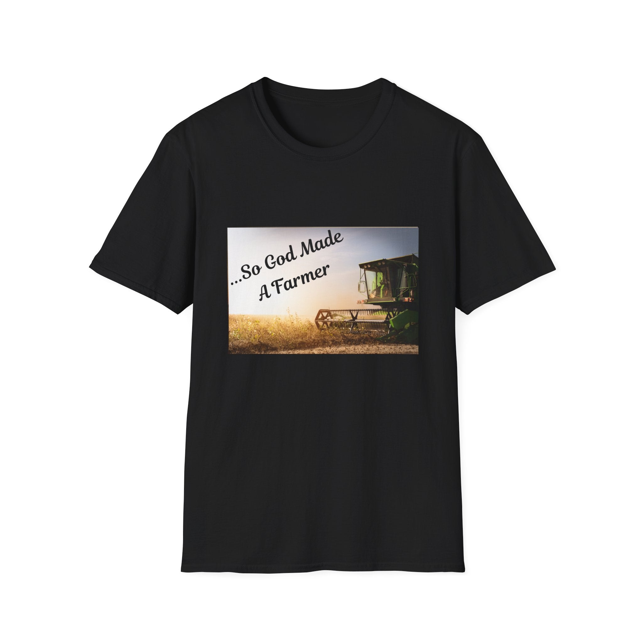 Farmer T-Shirt — "So God Made A Farmer" Vintage Combine Tee