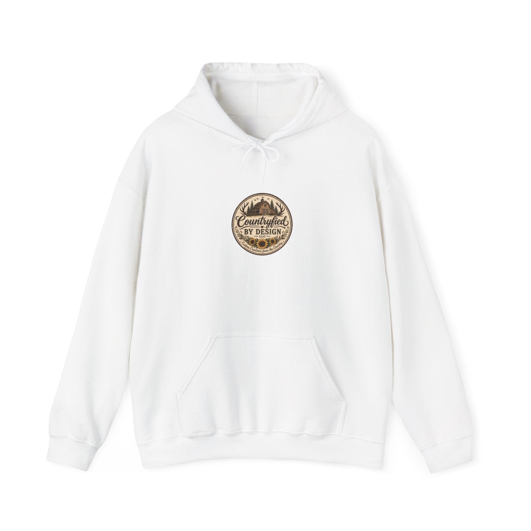 Outdoor Patch Hoodie - 'Campcrafted By Design' Vintage Mountain Emblem