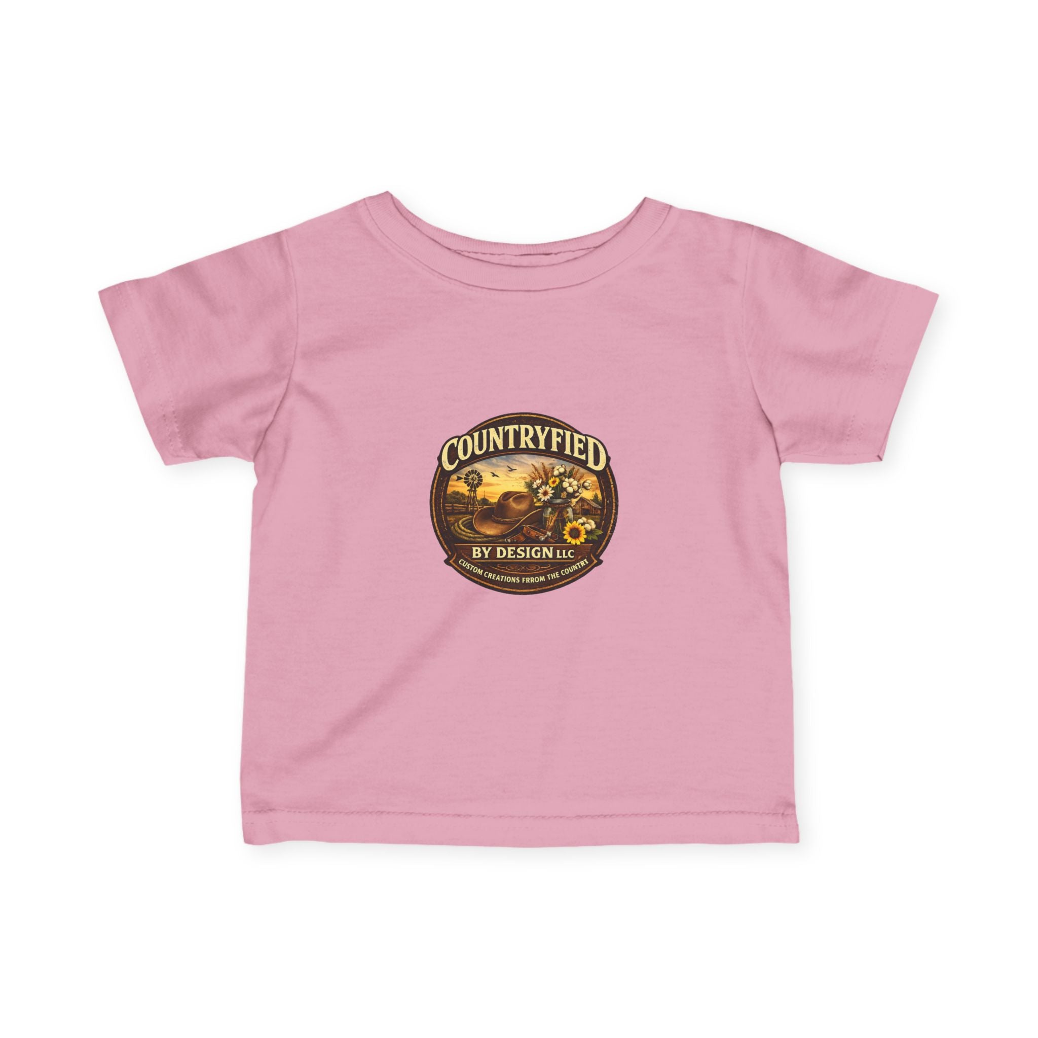 Infant Tee - "Countryfied" Vintage Farm Logo Baby Shirt